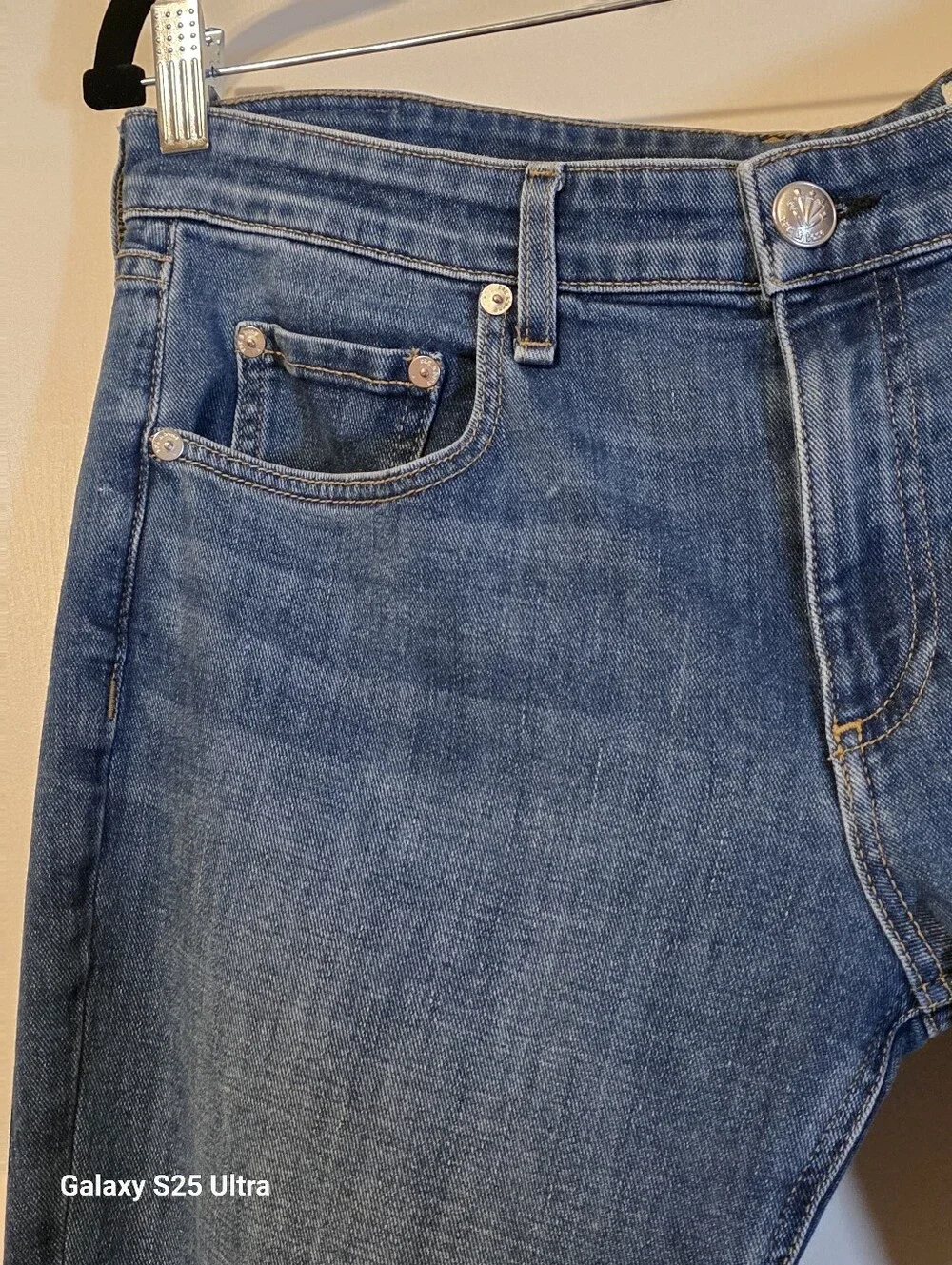 rag & bone The Dre Slim Boyfriend Jeans Blue Size 30 EUC - Picture 3 of 16